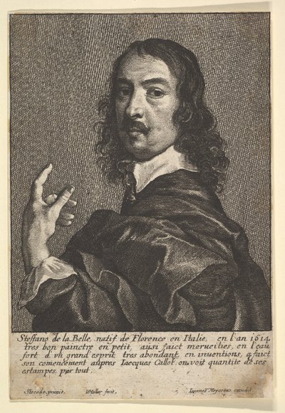 स्टेफानो डेला बेला, 1649। द्वारा Wenceslaus Hollar
