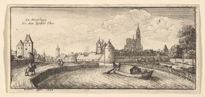 स्ट्रासबर्ग, 1663-65। द्वारा Wenceslaus Hollar