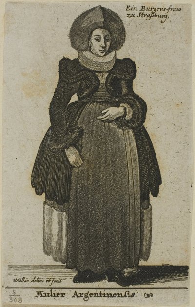 स्ट्रासबर्ग महिला द्वारा Wenceslaus Hollar