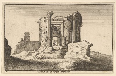 टिबर्टिन सिबिल का मंदिर, 1650। द्वारा Wenceslaus Hollar