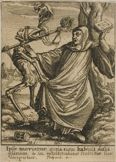 एबॉट और मौत द्वारा Wenceslaus Hollar