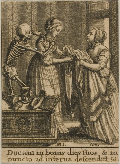 दुल्हन और मौत द्वारा Wenceslaus Hollar