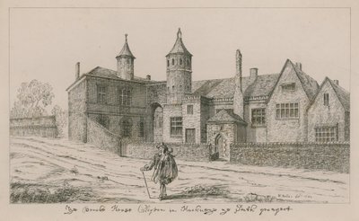 ब्रुक हाउस, हैकनी में क्लॉप्टन, दक्षिण पहलू द्वारा Wenceslaus Hollar