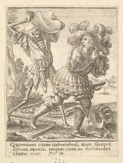 द डांस ऑफ़ द डेथ, 1651 से गिनती। द्वारा Wenceslaus Hollar