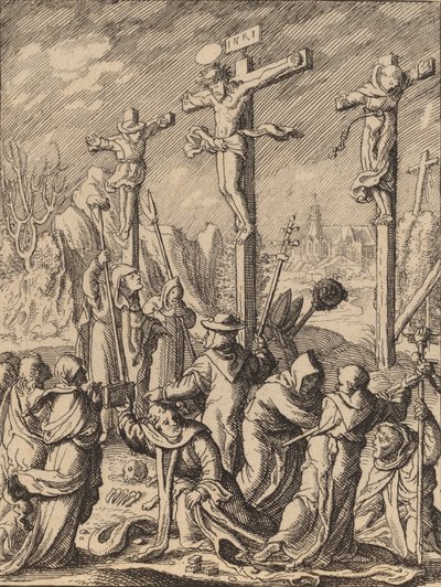 क्रूसीफिकेशन। द्वारा Wenceslaus Hollar