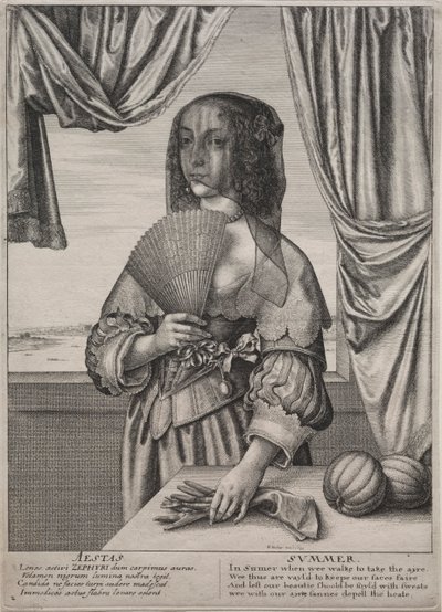 द फोर सीजन्स: समर, 1641। द्वारा Wenceslaus Hollar