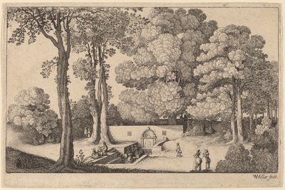 खनिज झरना द्वारा Wenceslaus Hollar