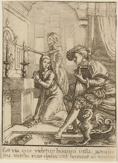 नन और मौत द्वारा Wenceslaus Hollar