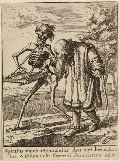 बूढ़ा आदमी और मौत द्वारा Wenceslaus Hollar