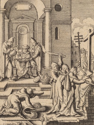 हाथों की धुलाई। द्वारा Wenceslaus Hollar
