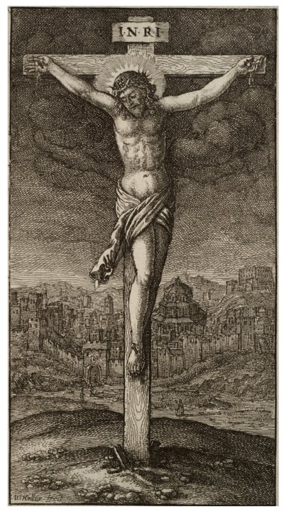 सूली पर चढ़ना द्वारा Wenceslaus Hollar