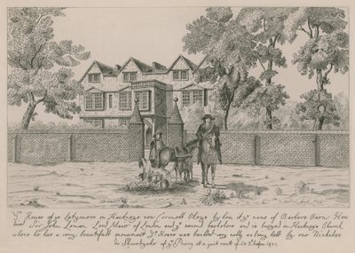 हैकनी में लेटिमेरे का घर द्वारा Wenceslaus Hollar