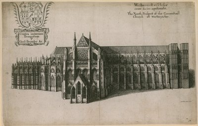 कॉन्वेंटुअल चर्च ऑफ वेस्टमिंस्टर, लंदन की उत्तर संभावना द्वारा Wenceslaus Hollar