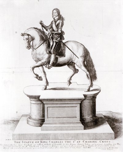 किंग चार्ल्स की प्रतिमा 1 में चैरिंग क्रॉस द्वारा Wenceslaus Hollar