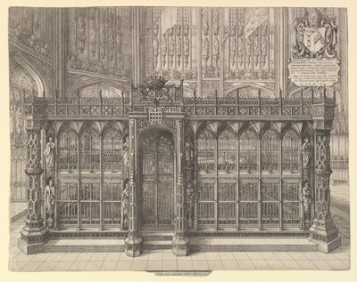 1665 में हेनरी VII का मकबरा। द्वारा Wenceslaus Hollar