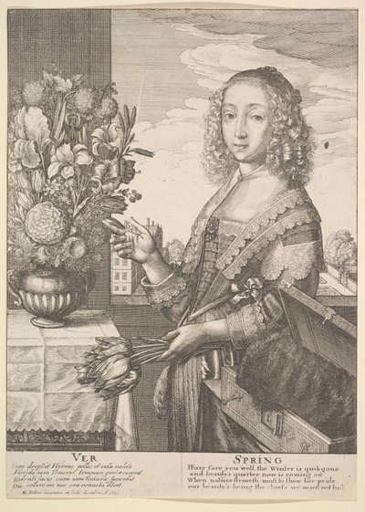 वेर - स्प्रिंग थ्री-क्वार्टर-लेंथ सीजन, 1641। द्वारा Wenceslaus Hollar