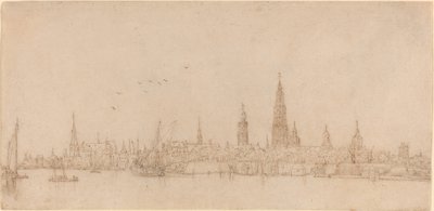 एंटवर्प का दृश्य द्वारा Wenceslaus Hollar