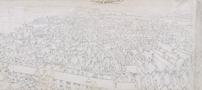 साउथवार्क के पूर्व भाग की ओर देखना द्वारा Wenceslaus Hollar