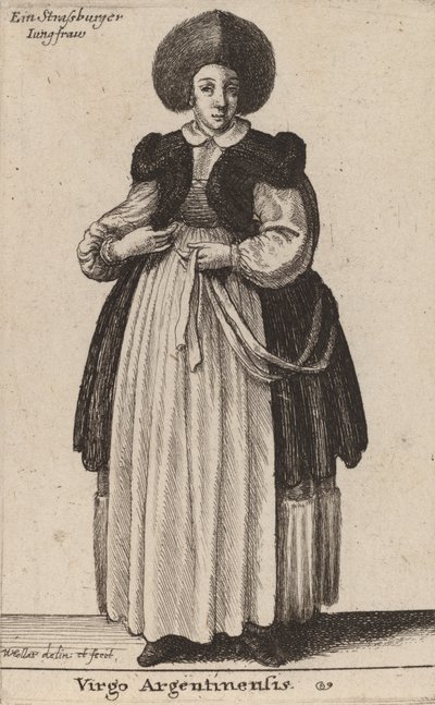 अर्जेंटीना कुंवारी। द्वारा Wenceslaus Hollar