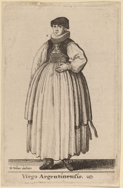 अर्जेंटीनी कुंवारी द्वारा Wenceslaus Hollar