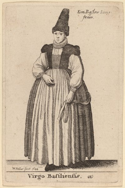 बेसल का वर्जिन द्वारा Wenceslaus Hollar