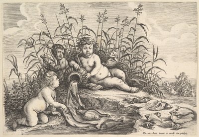 पानी चार तत्वों, ca. 1647। द्वारा Wenceslaus Hollar