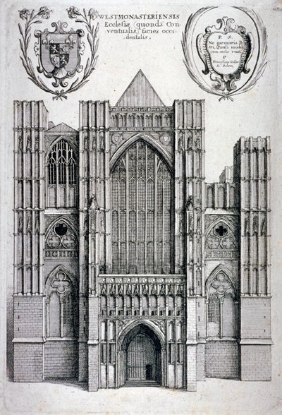 वेस्टमिंस्टर एब्बे, लंदन, c1650 द्वारा Wenceslaus Hollar
