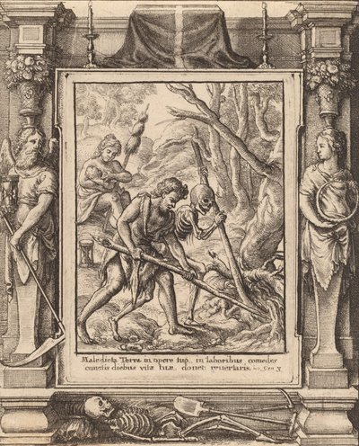 जब एडम डेल्व्ड, 1651। द्वारा Wenceslaus Hollar