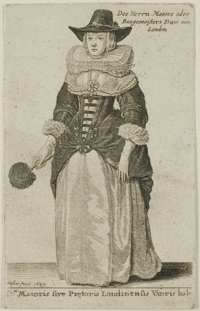 लंदन के मेयर की पत्नी द्वारा Wenceslaus Hollar