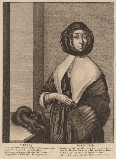 सर्दी, 1641। द्वारा Wenceslaus Hollar