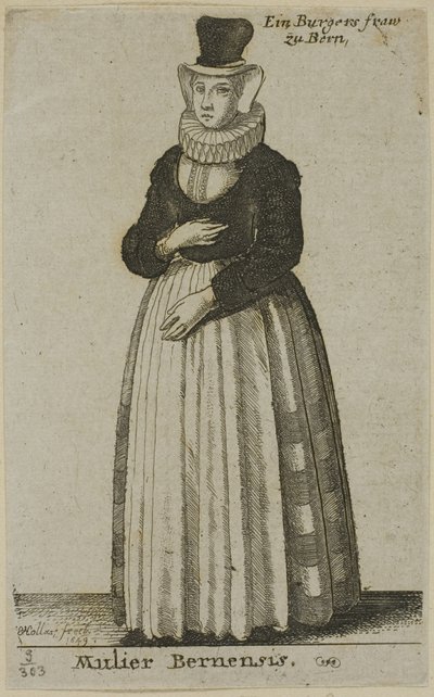 बर्न की महिला द्वारा Wenceslaus Hollar