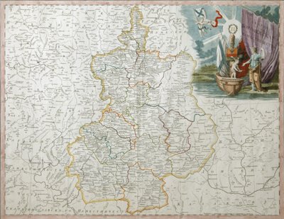 वोरोनिश प्रांत का नक्शा, 1792 द्वारा विल्ब्रेक्ट