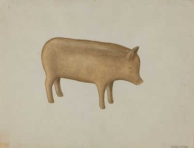 लकड़ी का सुअर, 19351942। द्वारा विल्बर एम राइस