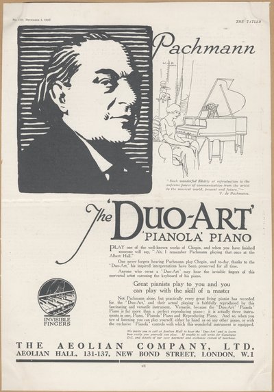 एओलियन कंपनी पियानोलास, 1924 द्वारा विल्फ्रेड फ्रायर