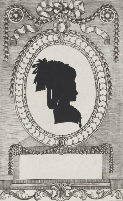 काउंटेस लॉड्रोनी का सिल्हूट, 1784-1834। द्वारा विल्हेम एकरमैन