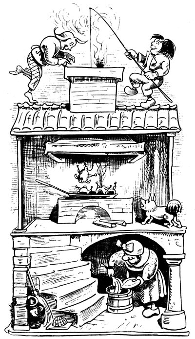 विडो हाउस दूसरी चाल, 1865। द्वारा विल्हेम बुशो