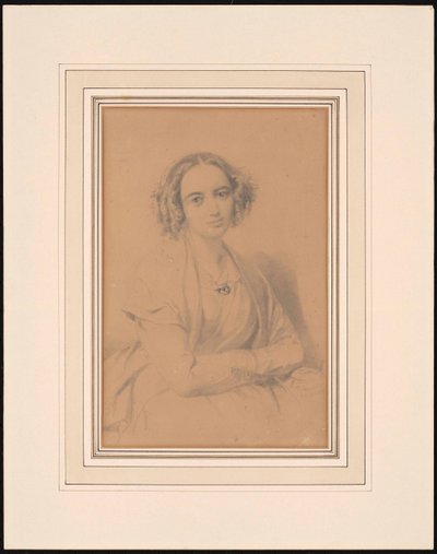 संगीतकार फैनी हेंसेल नी मेंडेलसोहन 1805-1847, 1847 का चित्रण। द्वारा विल्हेम हेंसल