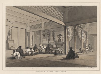 महान मंदिर, सिमोडा, 1855 में भक्ति द्वारा विल्हेम जोसेफ हेन