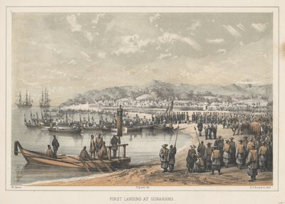 1855 में गोराहा में पहली लैंडिंग द्वारा विल्हेम जोसेफ हेन