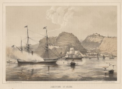 जेम्सटाउन, सेंट हेलेना, 1855 द्वारा विल्हेम जोसेफ हेन