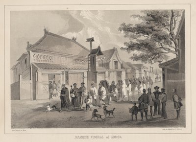 1855 में सिमोडा में जापानी अंतिम संस्कार द्वारा विल्हेम जोसेफ हेन