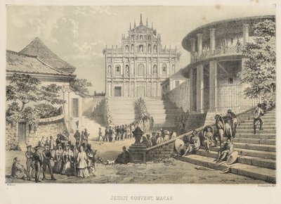 जेसुइट कॉन्वेंट, मकाओ, 1855 द्वारा विल्हेम जोसेफ हेन