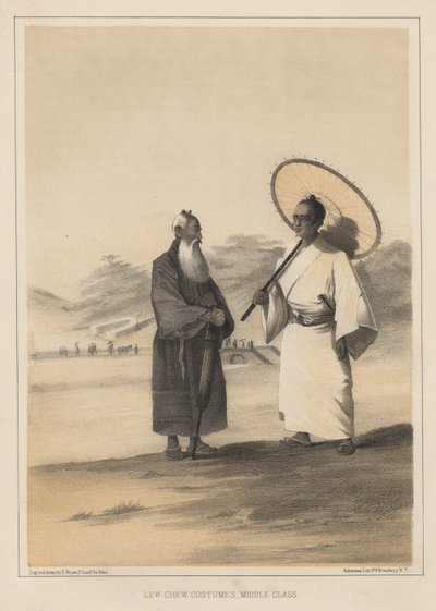ल्यू च्यू कॉस्टयूम, मिडिल क्लास, 1855 द्वारा विल्हेम जोसेफ हेन
