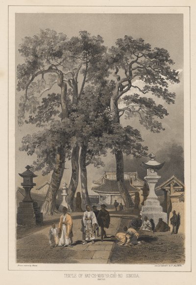 हैट-ची-मान-य-चु-रो, सिमोडा (सिंटू), 1855 का मंदिर द्वारा विल्हेम जोसेफ हेन