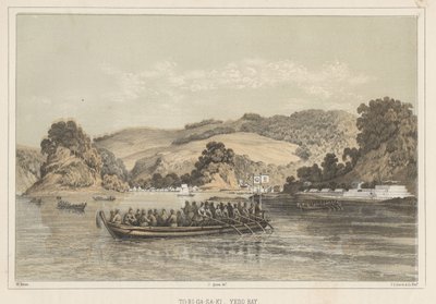 टू-री-गा-सा-की, येदो बे, 1855 द्वारा विल्हेम जोसेफ हेन