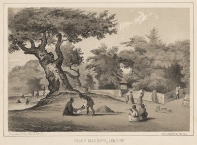 नेपा के पास का गाँव, लेउ च्यू, 1855 द्वारा विल्हेम जोसेफ हेन