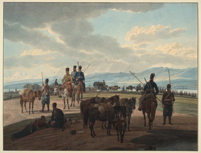 मार्च, 1804 को रूसी कोसैक्स द्वारा विल्हेम कोबेल रिटर वॉन