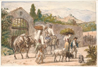 किसान रोम की ओर जा रहे हैं द्वारा विल्हेम मारस्टैंड