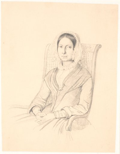 एक कुर्सी पर बैठी सोफी फ्रेडरिक रैफेनबर्ग का चित्र द्वारा Wilhelm Marstrand