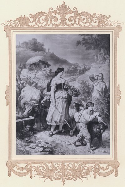 डोरोथिया और प्रवासी, हरमन और डोरोथिया (लिथो) द्वारा विल्हेम वॉन (बाद) कौलबाक